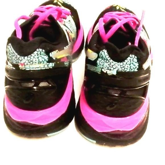 Asics woman's gel kayano 23 black silver pink size 6.5 us - Picture 2 of 6